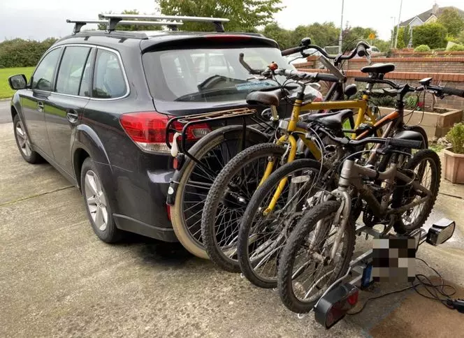 Fahrradträger für vier Fahrräder