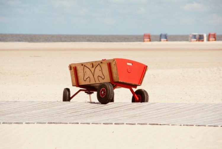 Bollerwagen für den Strand