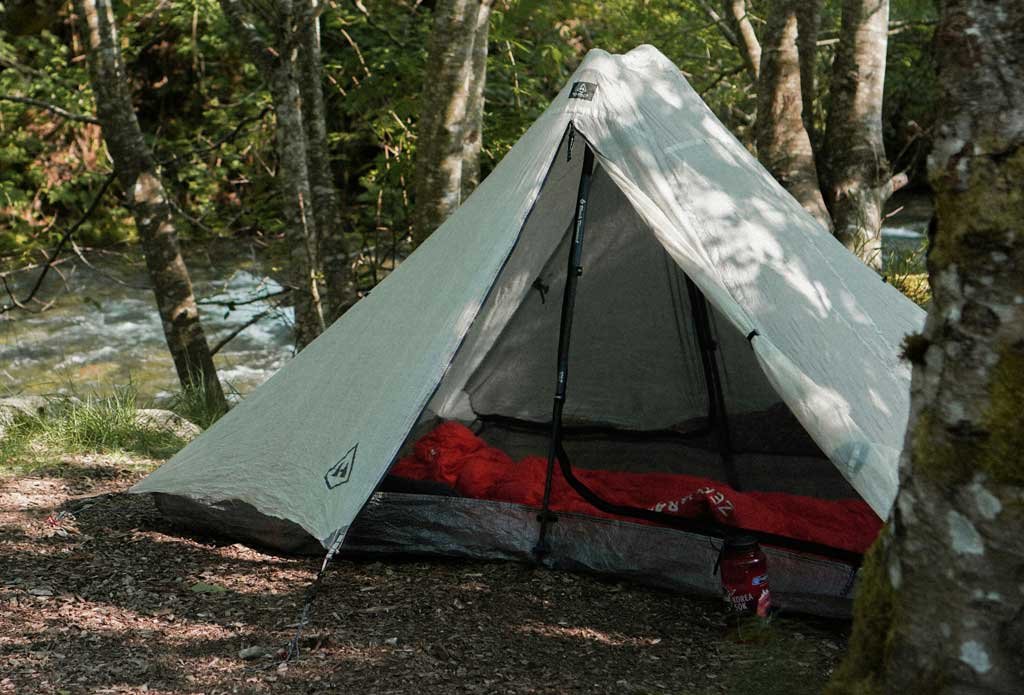 Nicht Freistehendes Zelt